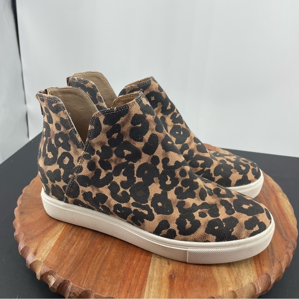 Steve Madden Claud Wedge Sneaker In‎ Leopard 9.5